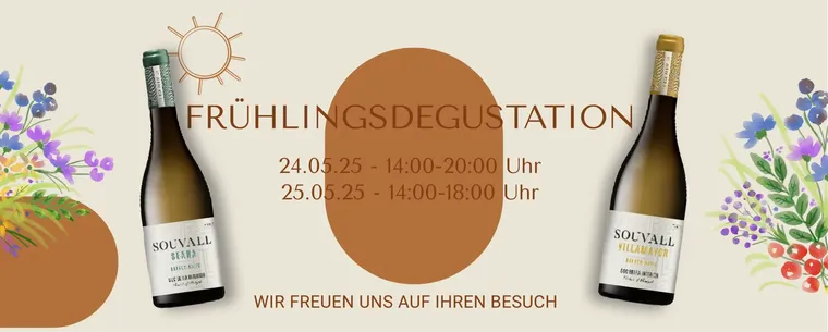 Spring tasting — shop banner