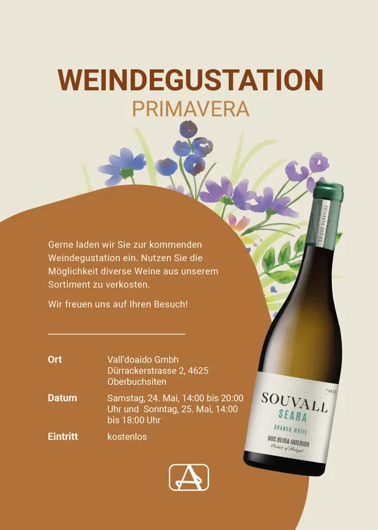 Spring tasting — flyer
